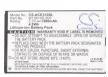 Acer UF424261F 1S1P helyettesítő mobiltelefon akkumulátor (Li-ion, 3.7V, 1300mAh / 4.8Wh) - Utángyártott