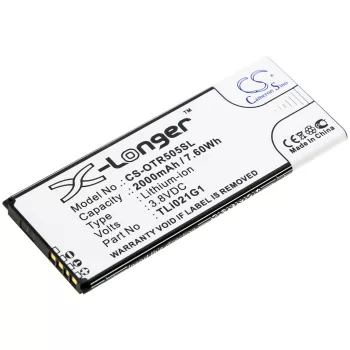   Alcatel TLi021G1 helyettesítő mobiltelefon akkumulátor (Li-ion, 3.8V, 2000mAh / 7.60Wh) - Utángyártott