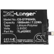 Alcatel TLp020EC helyettesítő mobiltelefon akkumulátor (Li-Polymer, 3.8V, 1900mAh / 7.22Wh) - Utángyártott