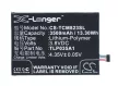 Alcatel TLP035AJ helyettesítő mobiltelefon akkumulátor (Li-Polymer, 3.8V, 3500mAh / 13.30Wh) - Utángyártott
