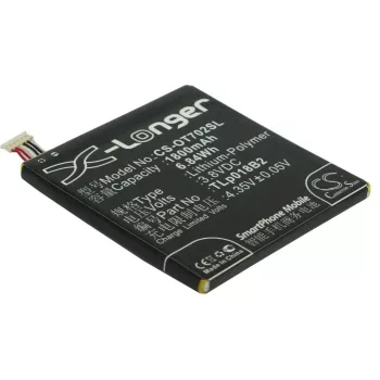   Alcatel TLp018B4 helyettesítő mobiltelefon akkumulátor (Li-Polymer, 3.8V, 1800mAh / 6.84Wh) - Utángyártott