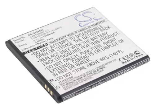 Alcatel TLiB5AC helyettesítő mobiltelefon akkumulátor (Li-ion, 3.7V, 1500mAh / 5.55Wh) - Utángyártott