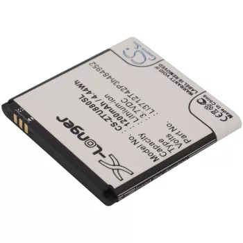   ZTE Li3712T42P3h484952 helyettesítő mobiltelefon akkumulátor (Li-ion, 3.7V, 1200mAh / 4.44Wh) - Utángyártott