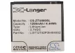 ZTE Li3712T42P3h484952 helyettesítő mobiltelefon akkumulátor (Li-ion, 3.7V, 1200mAh / 4.44Wh) - Utángyártott