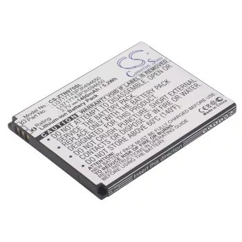   ZTE Li3717T43P3h594650 helyettesítő mobiltelefon akkumulátor (Li-ion, 3.7V, 1400mAh / 5.18Wh) - Utángyártott