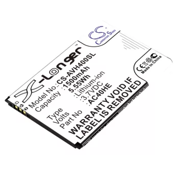   Archos AC40HE helyettesítő mobiltelefon akkumulátor (Li-ion, 3.7V, 1500mAh / 5.55Wh) - Utángyártott