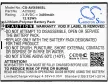Archos AC59XE helyettesítő mobiltelefon akkumulátor (Li-Polymer, 3.8V, 3400mAh / 12.92Wh) - Utángyártott