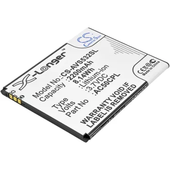   Archos BSE70H helyettesítő mobiltelefon akkumulátor (Li-ion, 3.7V, 2200mAh / 8.14Wh) - Utángyártott