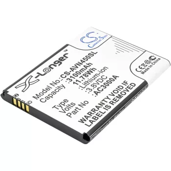   Archos AC3000B helyettesítő mobiltelefon akkumulátor (Li-ion, 3.8V, 3100mAh / 11.78Wh) - Utángyártott