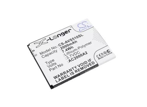 Archos AC2000A2 helyettesítő mobiltelefon akkumulátor (Li-Polymer, 3.7V, 2000mAh / 7.40Wh) - Utángyártott