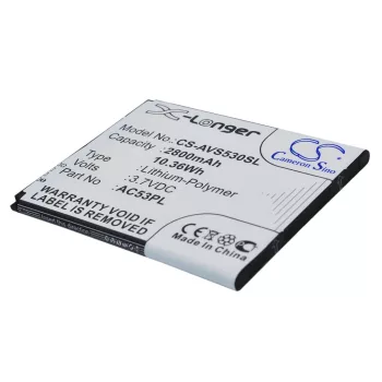   Archos AC53PL helyettesítő mobiltelefon akkumulátor (Li-Polymer, 3.7V, 2800mAh / 10.36Wh) - Utángyártott