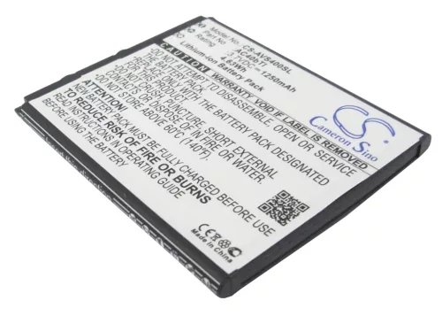 Archos AC40bTI helyettesítő mobiltelefon akkumulátor (Li-ion, 3.7V, 1250mAh / 4.63Wh) - Utángyártott