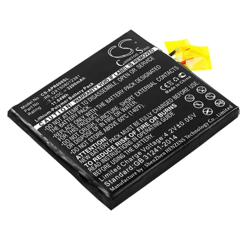 Aspera R6 helyettesítő mobiltelefon akkumulátor (Li-Polymer, 3.7V, 3200mAh / 11.84Wh) - Utángyártott