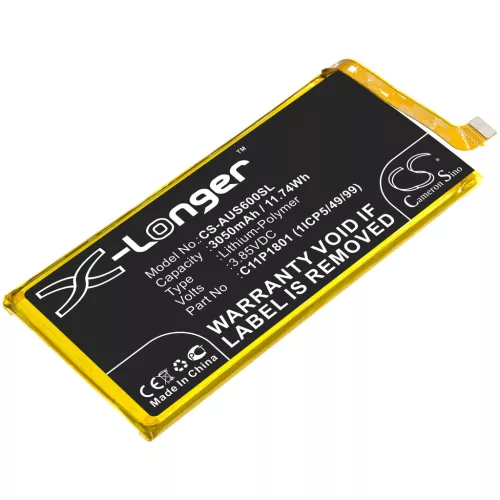 Asus C11P1801 (1ICP5/49/99) helyettesítő mobiltelefon akkumulátor (Li-Polymer, 3.85V, 3050mAh / 11.74Wh) - Utángyártott