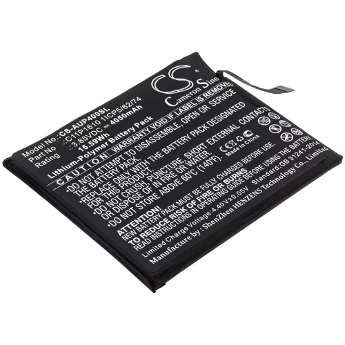 Asus C11P1610 1ICP5/62/74 helyettesítő mobiltelefon akkumulátor (Li-Polymer, 3.85V, 4050mAh / 15.59Wh) - Utángyártott