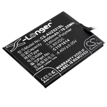   Asus C11P1614 helyettesítő mobiltelefon akkumulátor (Li-Polymer, 3.85V, 5000mAh / 19.25Wh) - Utángyártott