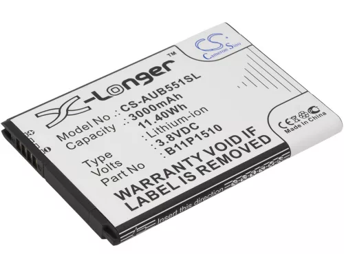 ASUS B11P1510 helyettesítő mobiltelefon akkumulátor (Li-ion, 3.8V, 3000mAh / 11.40Wh) - Utángyártott