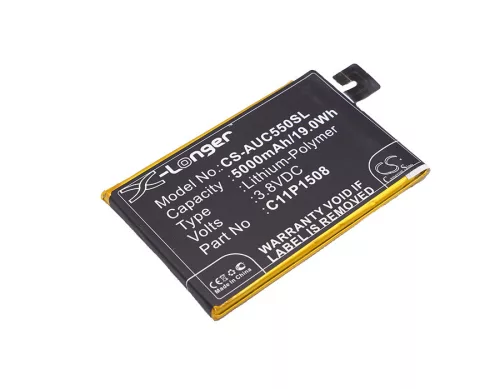 Asus C11P1508 helyettesítő mobiltelefon akkumulátor (Li-Polymer, 3.8V, 5000mAh / 19.00Wh) - Utángyártott