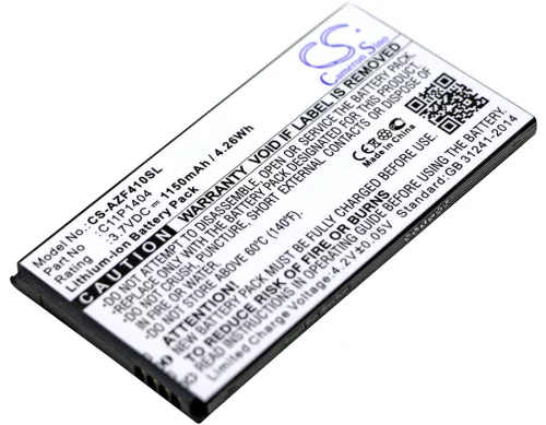 Asus C11P1404 helyettesítő mobiltelefon akkumulátor (Li-ion, 3.7V, 1150mAh / 4.26Wh) - Utángyártott