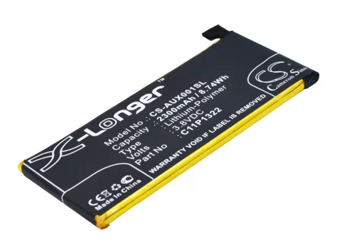 Asus C11P1322 helyettesítő mobiltelefon akkumulátor (Li-Polymer, 3.8V, 2300mAh / 8.74Wh) - Utángyártott