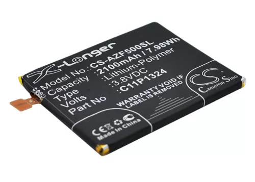 Asus C11P1324 helyettesítő mobiltelefon akkumulátor (Li-Polymer, 3.8V, 2100mAh / 7.98Wh) - Utángyártott