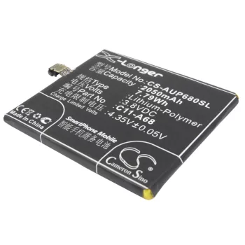   Asus C11-A68 helyettesítő mobiltelefon akkumulátor (Li-Polymer, 3.8V, 2050mAh / 7.79Wh) - Utángyártott