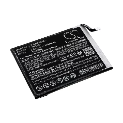 AT&T VSM3300 helyettesítő mobiltelefon akkumulátor (Li-Polymer, 3.85V, 3000mAh / 11.55Wh) - Utángyártott
