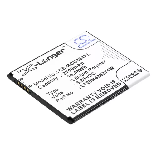 AT&T LT25H426271W helyettesítő mobiltelefon akkumulátor (Li-Polymer, 3.85V, 2700mAh / 10.4Wh) - Utángyártott