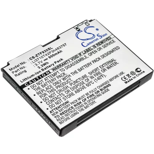 ZTE Li3710T42P3h483757 helyettesítő mobiltelefon akkumulátor (Li-ion, 3.7V, 900mAh / 3.33Wh) - Utángyártott