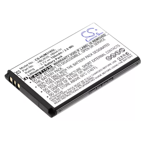 Huawei HBU83S helyettesítő mobiltelefon akkumulátor (Li-ion, 3.7V, 700mAh / 2.59Wh) - Utángyártott