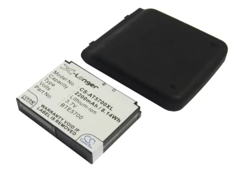 AT&T BTE5700 helyettesítő mobiltelefon akkumulátor (Li-ion, 3.7V, 2200mAh / 8.14Wh) - Utángyártott