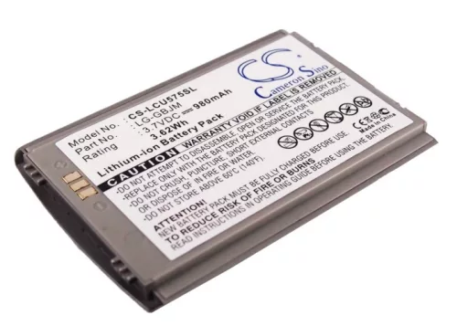 LG -GBJM helyettesítő mobiltelefon akkumulátor (Li-ion, 3.7V, 980mAh / 3.62Wh) - Utángyártott