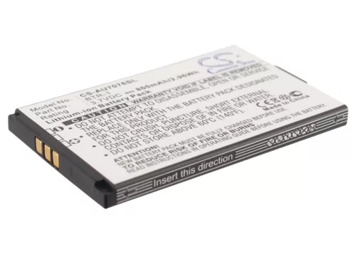 Audiovox BTR-1, BTR1 helyettesítő mobiltelefon akkumulátor (Li-ion, 3.7V, 800mAh / 2.96Wh) - Utángyártott