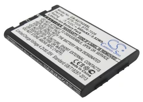 Audiovox BTR-7025 helyettesítő mobiltelefon akkumulátor (Li-ion, 3.7V, 950mAh / 3.52Wh) - Utángyártott