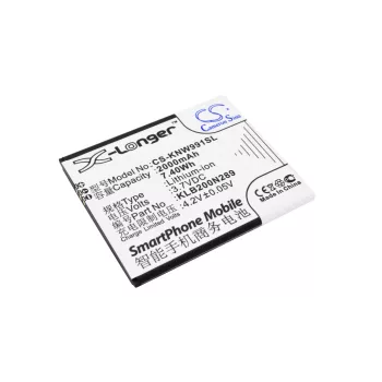   Modelo KLB200N289 helyettesítő mobiltelefon akkumulátor (Li-ion, 3.7V, 2000mAh / 7.40Wh) - Utángyártott