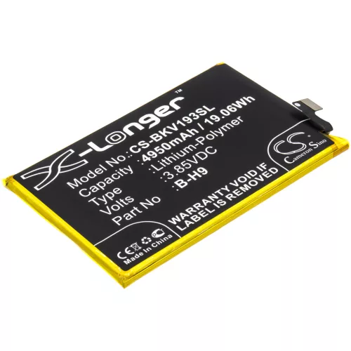 VIVO B-H9 helyettesítő mobiltelefon akkumulátor (Li-Polymer, 3.85V, 4950mAh / 19.06Wh) - Utángyártott
