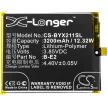 BBK B-E2 helyettesítő mobiltelefon akkumulátor (Li-Polymer, 3.85V, 3200mAh / 12.32Wh) - Utángyártott