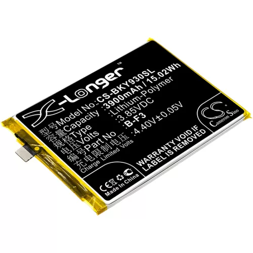 BBK B-F3 helyettesítő mobiltelefon akkumulátor (Li-Polymer, 3.85V, 3900mAh / 15.02Wh) - Utángyártott