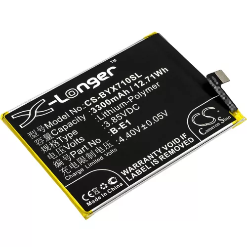 BBK BK-B-E1 helyettesítő mobiltelefon akkumulátor (Li-Polymer, 3.85V, 3300mAh / 12.71Wh) - Utángyártott