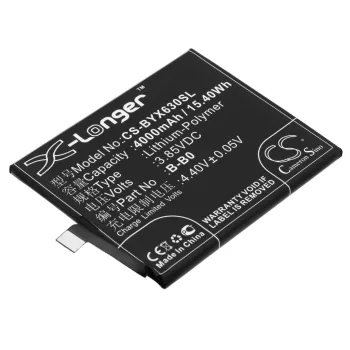   BBK B-B0 helyettesítő mobiltelefon akkumulátor (Li-Polymer, 3.85V, 4000mAh / 15.40Wh) - Utángyártott