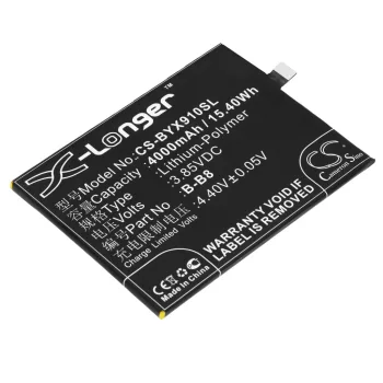  BBK B-B8 helyettesítő mobiltelefon akkumulátor (Li-Polymer, 3.85V, 4000mAh / 15.40Wh) - Utángyártott