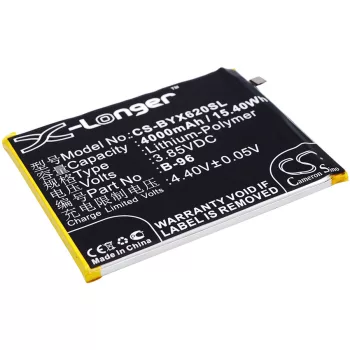   BBK BK-B-96 helyettesítő mobiltelefon akkumulátor (Li-Polymer, 3.85V, 4000mAh / 15.40Wh) - Utángyártott