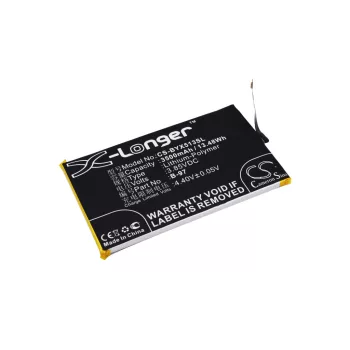   BBK B-97 helyettesítő mobiltelefon akkumulátor (Li-Polymer, 3.85V, 3500mAh / 13.48Wh) - Utángyártott