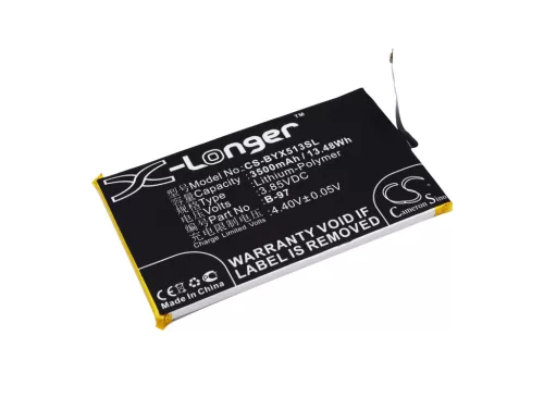 BBK B-97 helyettesítő mobiltelefon akkumulátor (Li-Polymer, 3.85V, 3500mAh / 13.48Wh) - Utángyártott