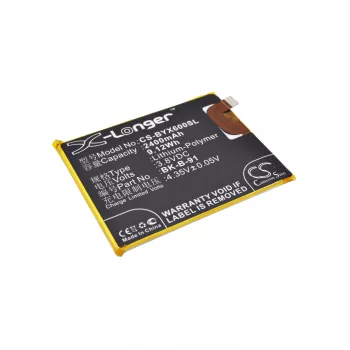   BBK BK-B-91 helyettesítő mobiltelefon akkumulátor (Li-Polymer, 3.8V, 2400mAh / 9.12Wh) - Utángyártott