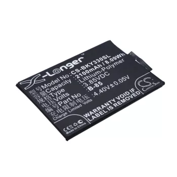   BBK BK-B-85 helyettesítő mobiltelefon akkumulátor (Li-Polymer, 3.85V, 2100mAh / 8.09Wh) - Utángyártott