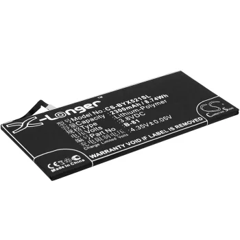   BBK BK-B-81 helyettesítő mobiltelefon akkumulátor (Li-Polymer, 3.8V, 2300mAh / 8.74Wh) - Utángyártott