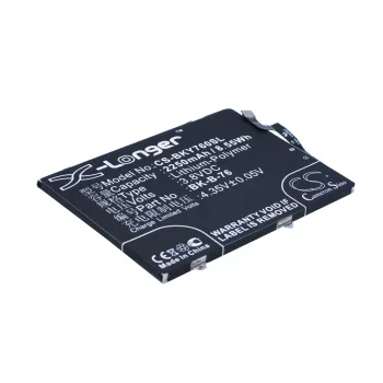   BBK BK-B-76 helyettesítő mobiltelefon akkumulátor (Li-Polymer, 3.8V, 2250mAh / 8.55Wh) - Utángyártott