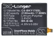 BBK BK-B-66 helyettesítő mobiltelefon akkumulátor (Li-Polymer, 3.8V, 2100mAh / 7.98Wh) - Utángyártott