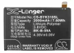 BBK BK-B-59A helyettesítő mobiltelefon akkumulátor (Li-Polymer, 3.8V, 2000mAh / 7.60Wh) - Utángyártott